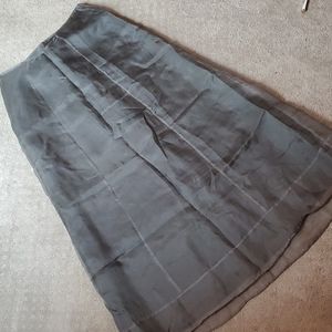 Sheer lined skirt